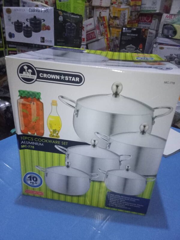 5PCS QUALITY ALUMINIUM POT MASTERCHEF MC-778/2