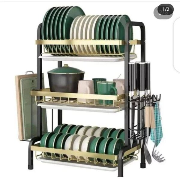 3STEP STEEL DISH RACK