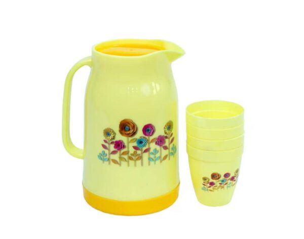 SACVIN THERMO  JUG WITH 4 CUPS 5637897387547