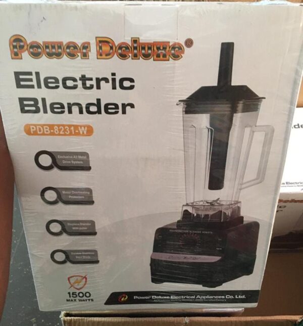 POWER DELUXE ELECTRIC BLENDER PDB-8231-W