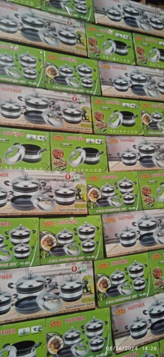 HOFFNER 801 NONSTICK POT SET 8PCS NF-801