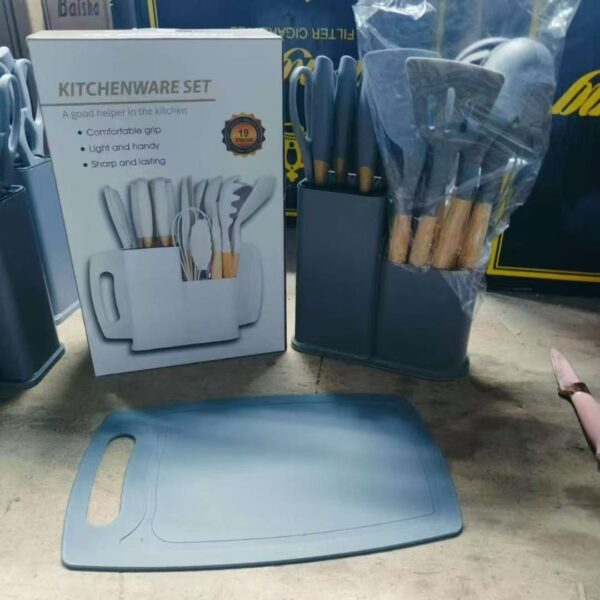 19PCS SILICON SPOON & KNIFE SET