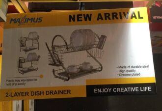 MAXIMUS 2 LAYER DISH DRAINER PLASTIC TRAY 467789078