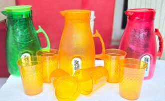 RASHNIK PVC JUG WITH 6 CUPS