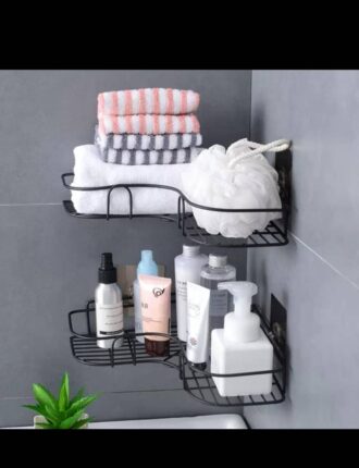 STEEL CORNER SHELF BATHROOM RACK STLCRNRSHLF