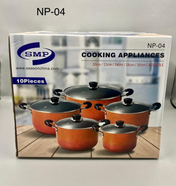 SMP 10PCS NONSTICK POT NP04 NP-04