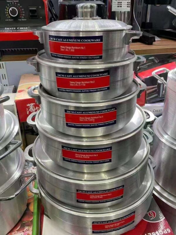 6PCS SET POLISHING COOKWARE