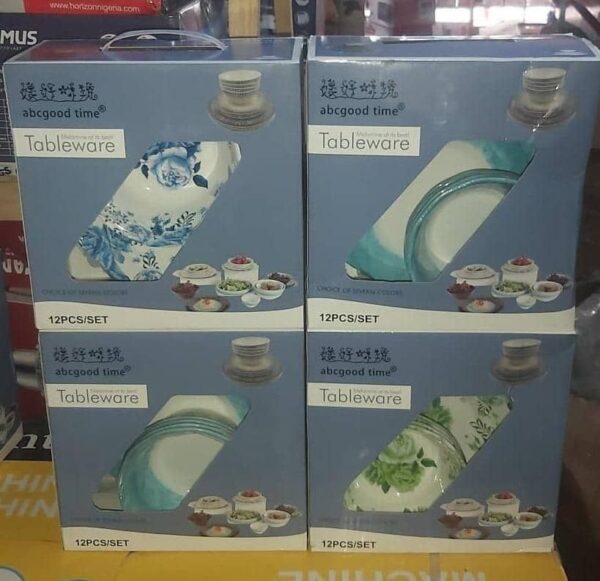 12PCS CERAMIC SERVING DISH RASHNIK