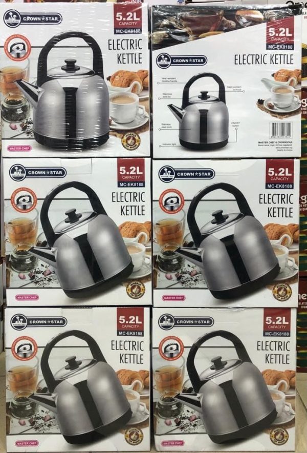 CROWN STAR ELECTRIC KETTLE 5.2L MCEK8188