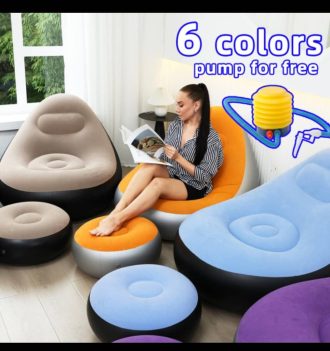 INFLATABLE SOFA WITH STOOL INFLTBLSF