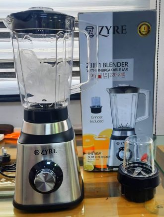 ZYRE STAINLESS/UNBREAKABLE JAR BLENDER 2 IN 1 zyre STAINLSS
