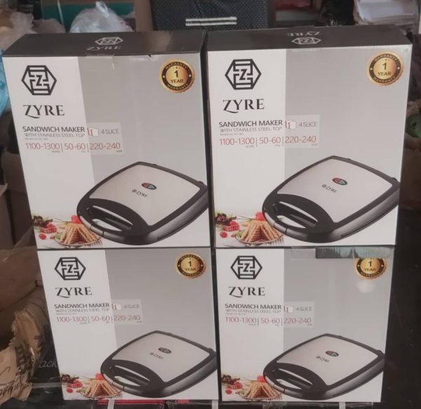 ZYRE 4 SLICE TOASTER SANDWICH MKER el-16c