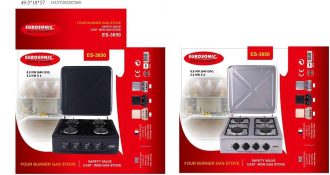EUROSONIC FOUR BURNER GAS STOVE ES-3850