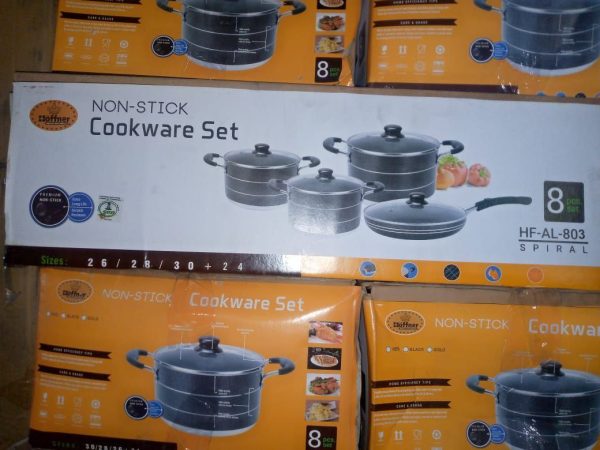 HOFFNER 803 NONSTICK POT SET WITH FRYPAN HF-803 HF803