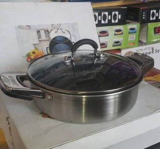 HOFFNER 24cm Thick quality stock pot with cover