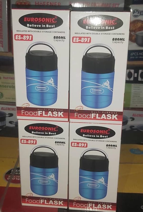 ES891 880ML FOOD FLASK EUROSONIC