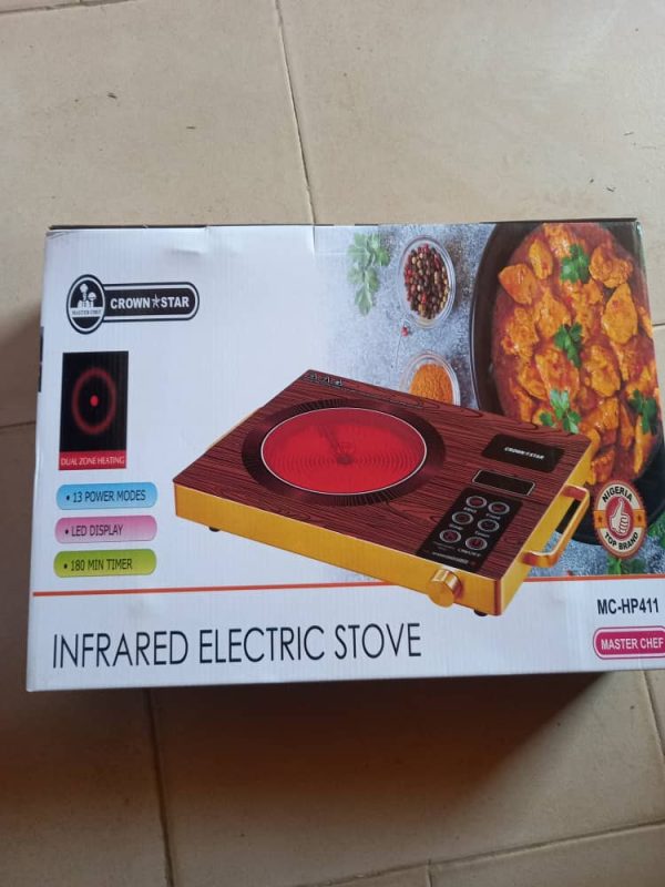 CROWN STAR INFRARED ELECTRIC STOVE MC-HP411