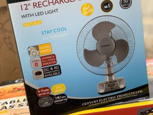 CENTURY12 RECHARGEABLE FAN 30WATT FRCT-30-A1