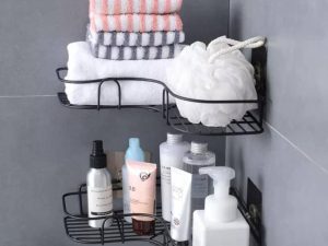 STEEL CORNER SHELF BATHROOM RACK STLCRNRSHLF