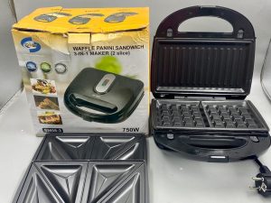 SMP 3 IN 1 WAFFLE PANINI SANDWICH SMO8-3