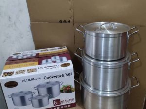 HOFFNER ALUMINIUM COOKWARE SET 6PCS HFAL-3401
