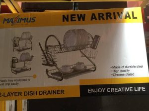 MAXIMUS 2 LAYER DISH DRAINER PLASTIC TRAY 467789078