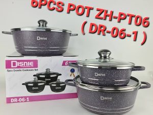 6PCS DISNIE GRANITE POT NONSTICK
