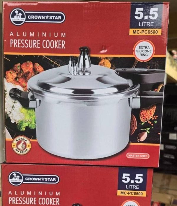 CROWNSTAR (AL) PRESSURE COOKER 5.5L MC-PC6500