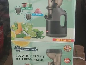 CROWNSTAR SLOW JUICER WITH ICE CREAM FILTER BL4116