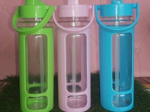 WOOVEN WATER BOTTLE WITH STRAW 2K