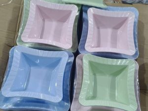 UNBREAKABLE STYLISH SQUARE PLATE FLAT HALF DOZEN