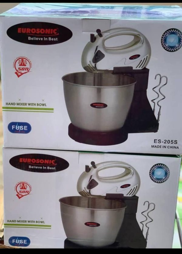 HAND MIXER WITH BOWL EUROSONIC 2L ES-205S