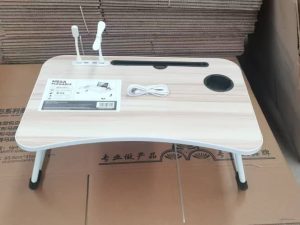 AB LAPTOP TABLE WITH CHARGING PORT AND CORD EXTRA USB USB CORD SPACE