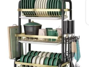 MULTIFUNCTIONAL BOWL RACK STAINLESS STEEL 3 STEPS
