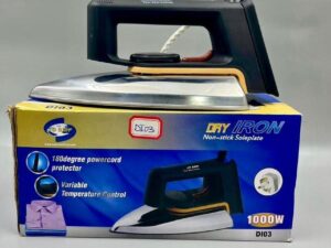 SMP DRY IRON NON STICK SOLE PLATE 1000W DI03