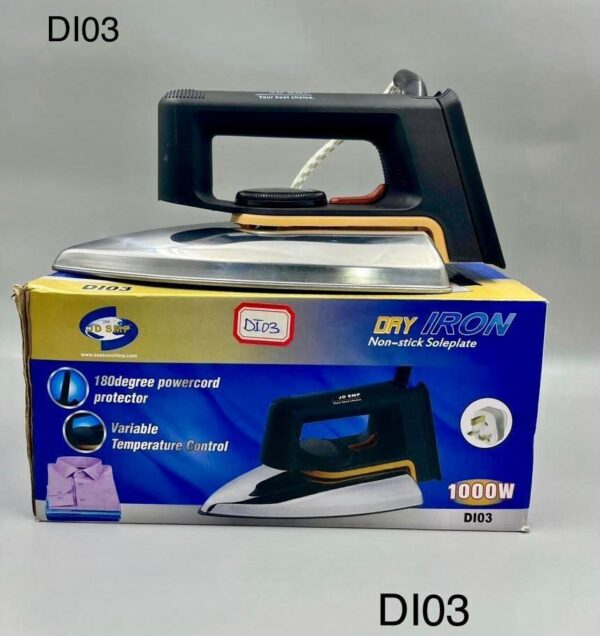 SMP DRY IRON NON STICK SOLE PLATE 1000W DI03