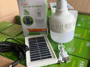 SX SOLAR / RECHARGEABLE LAMP WITH PANEL