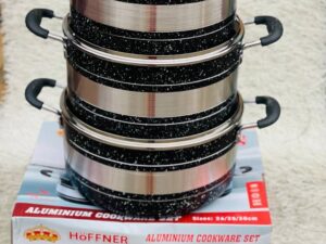 HOFFNER AL COOKWARE SET 26/28/30CM 6PCS HF-603