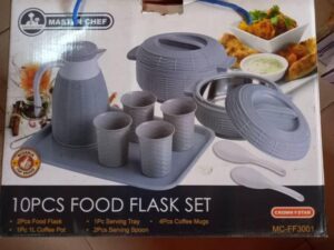 MASTER CHEF 10PCS FOOD FLASK SET MC-FF3001