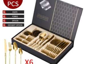 POLISHED CUTLERY SET 24PCS