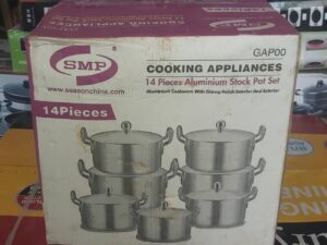 SMP GAPOO 14PCS AL STOCK POT SET 15/17/19/21/23/25/27CM