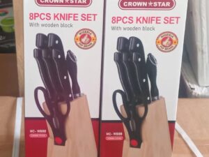 8PCS CROWNSTAR KNIFE SET