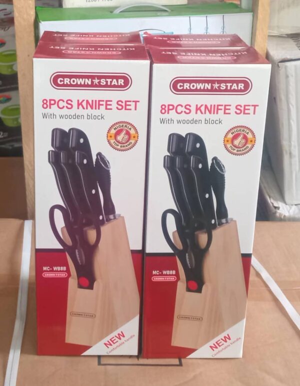 8PCS CROWNSTAR KNIFE SET