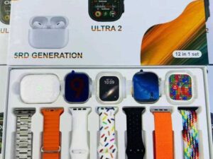 i60 (12 in 1) Suit  Two watches... Two pouch One 5th generation airpod 7 straps
