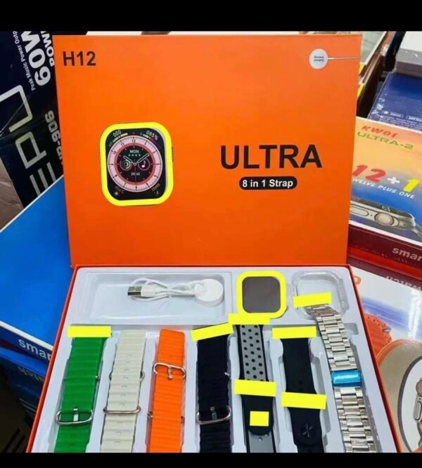 H12 8IN1 STRAP ULTRA SMART WATCH