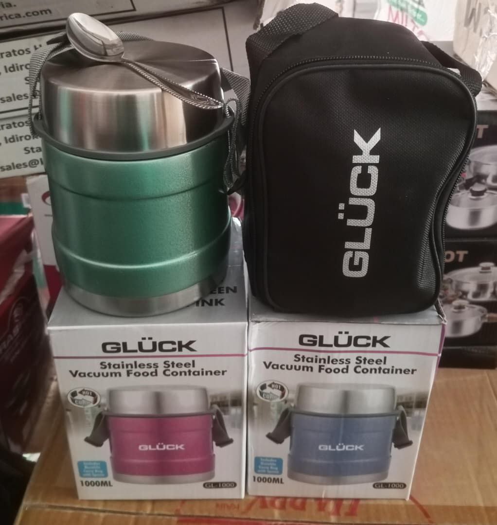 HOT GLUCK FOOD FLASK WITH JACKET 1000ML