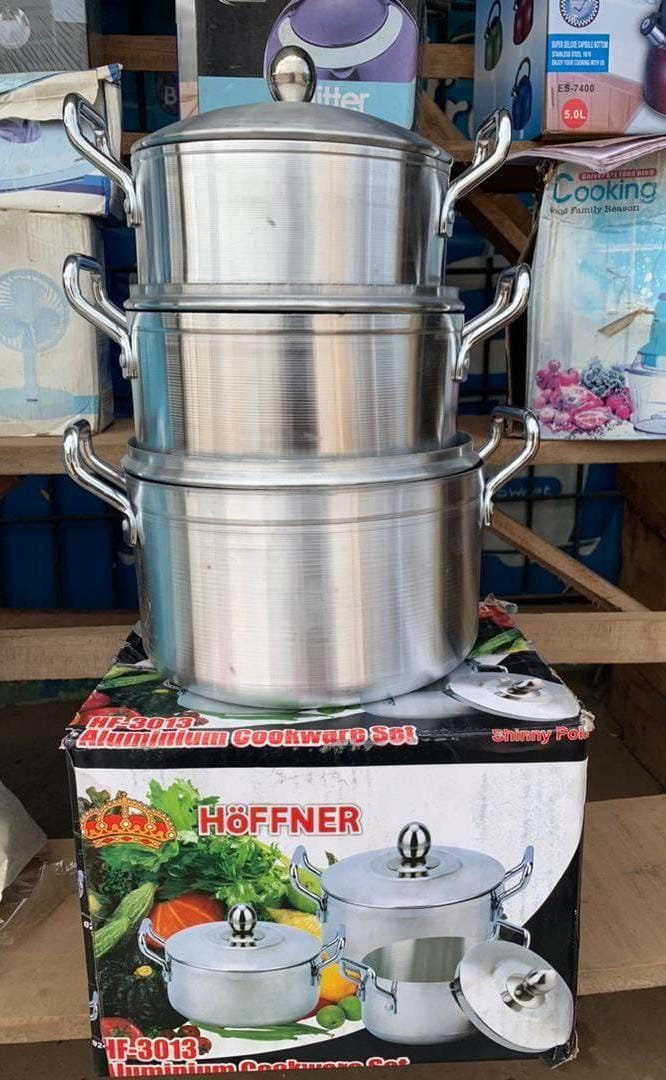 HOFFNER HF-3013 (AL) COOKWARE SET SHINNY POLISH