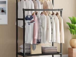 80CM THICK & QUALITY DOUBLE POLE CLOTH RACK
