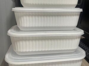 4SET STORAGE BOWL KITHENWARE D777