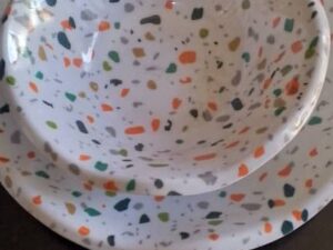 MULTICOLOR UNBREAKABLE PLATE SOUP 6PCS